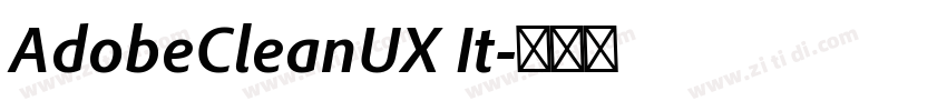 AdobeCleanUX It字体转换
